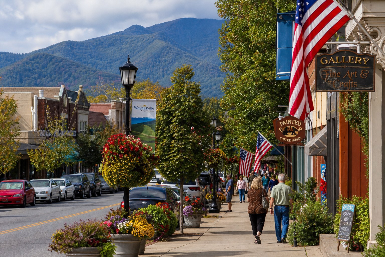 Blowing Rock NC charming mountain village downtown