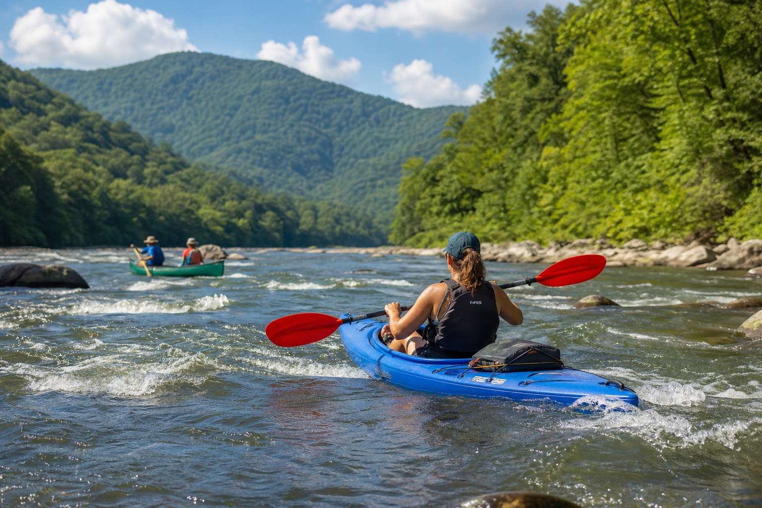New River kayaking canoeing tubing NC