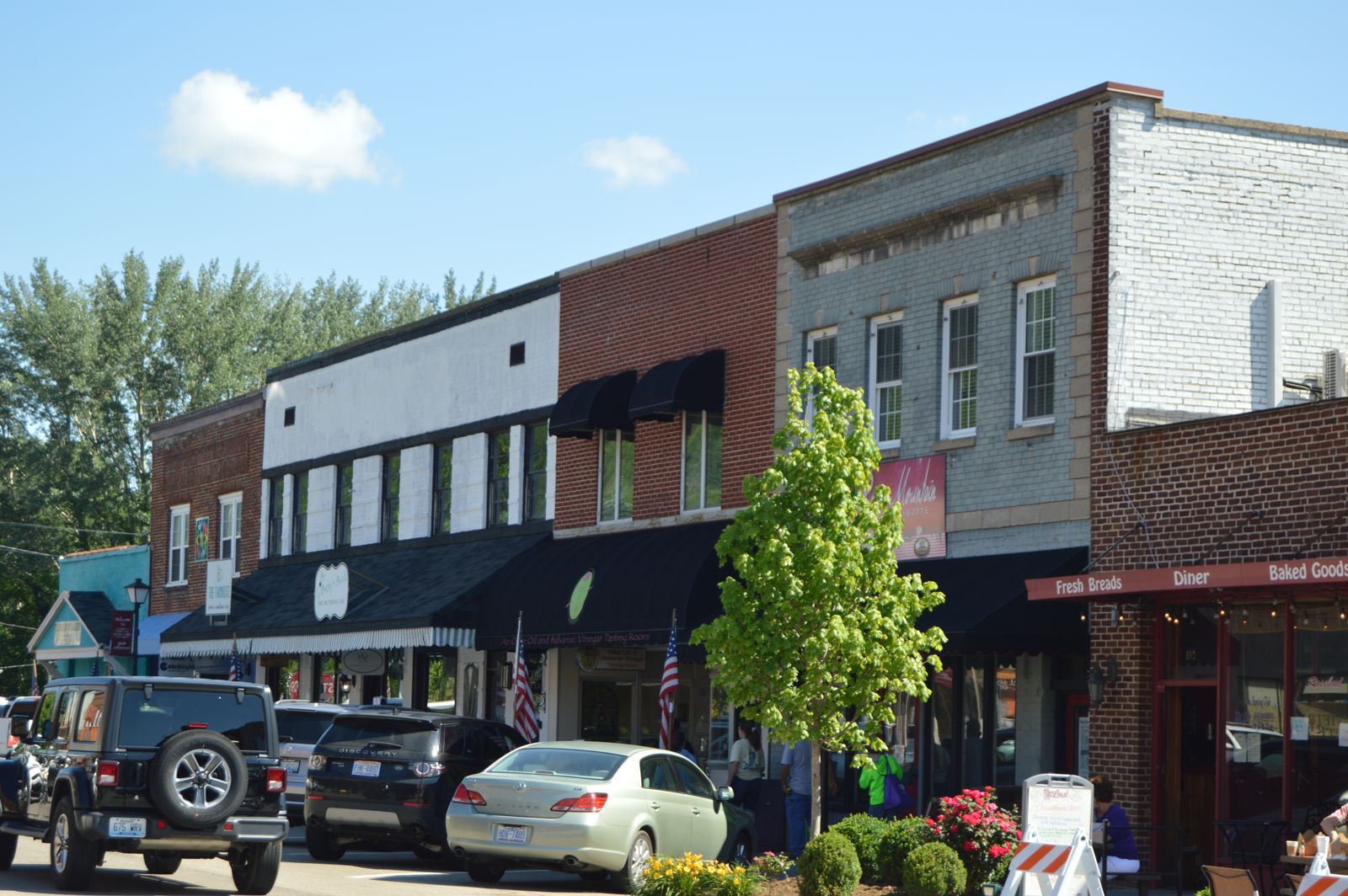 Downtown West Jefferson, NC, about 25 minutes from Oak Hill Academy